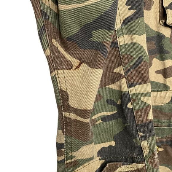 Dance & Marvel Green Camo Zippered Utility Jacket w/Pockets Small oversized - Picture 8 of 10